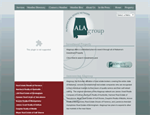 Tablet Screenshot of alagroup.com